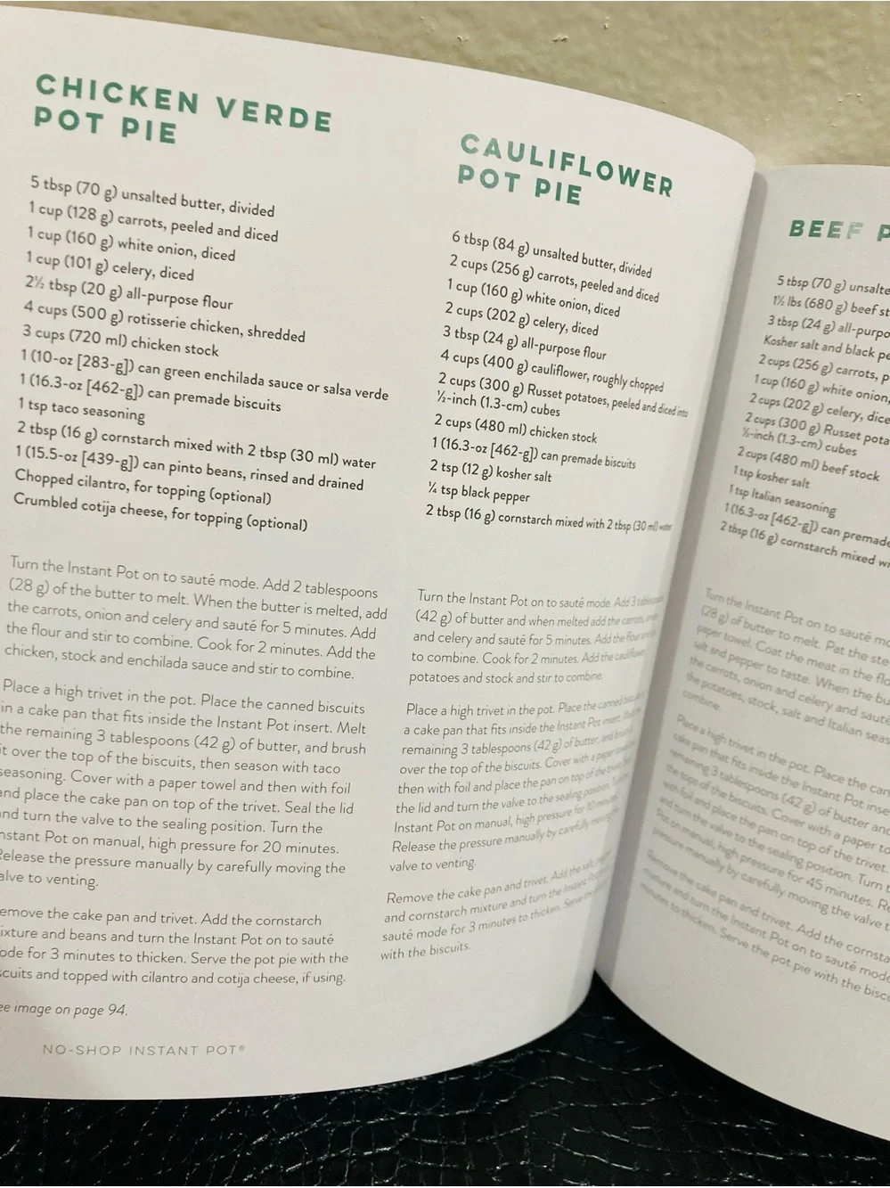 NEW The No-Shop Instant Pot:‎  240 Options by Meg Dow